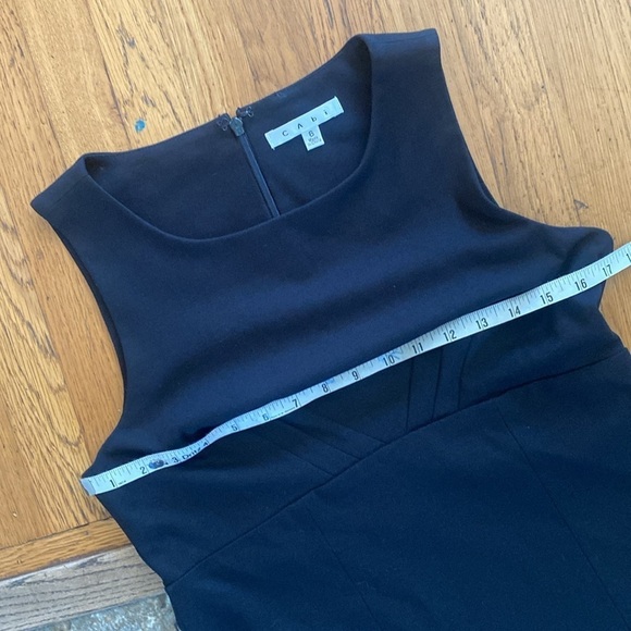 CAbi 224 Sleeveless Black Ponte Uptown Knit Top Size 6 - Picture 7 of 10